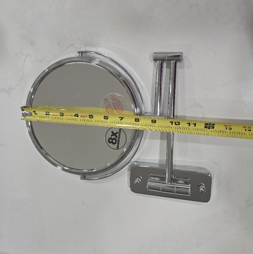 Wall Mount Chrome Arm Swing Mirror